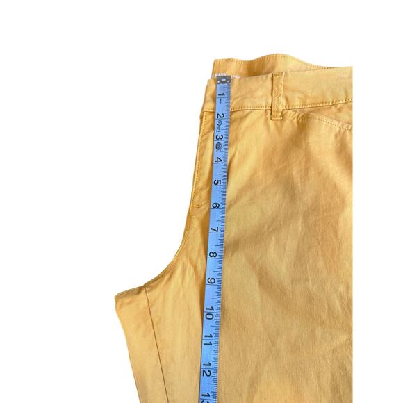 Old Navy Yellow Office Business Career Work Corporate Pixie Ankle Pants Size 8 - Picture 9 of 11